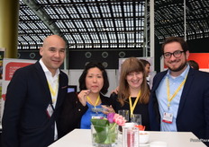Sergio Torres, Danitza Sanchez and Daria Arapova from Camposol and Ignacio Santibanez from Produce Inspectors Europe.