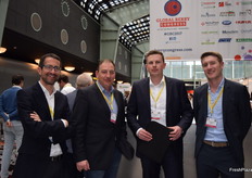 Carlos Esteve and Mario Gomez from Onubafruit, Sam Buttinghauzen and Andre Kirchenwitz from Edeka.