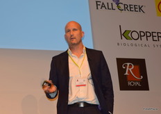 Geoff Furniss from BBC Technologies(New Zealand)speaking during the presentation about new technologies.