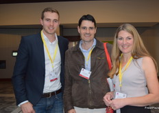 Ben Gudex from Highland Farms, Ryan Brightwell and Brialey Brightwell from Nerrigundah Berries.