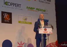 Mihai Ciobanu from Fresh4cast (UK) during the final presentation about new international sources of berry supply.