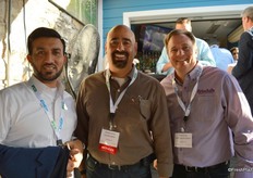 Baber Khan with Champion Mango, Eduardo Avila with Super King Market and Kevin Leap with Frieda’s Specialty Produce.