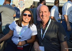 Misty Ysasi with Kroger and Chris Eddy with Lone Star Citrus Growers