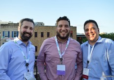 Robert Badger with J.H. Rose Logistics, Kelvin Pena with PR Produce and Elvin Pena with Super Fresh