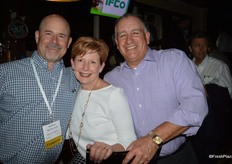 Scott Ross with West Pak Avocado, Stephanie Hilton with Tom Lange and Mark Hilton with Harris Teeter.