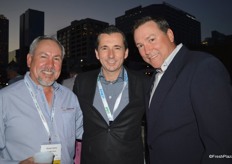 Kalani Jaime with London Fruit, Chris Servini with Lakeside Produce and Tomas Gonzalez with Walmart