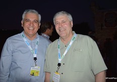 Alfredo Rodriguez with Agro Export Avocados and Dennis Kihistadius with the National Mango Board