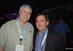 Dennis Kihistadius with the National Mango Board and Gary Campisi with Walmart