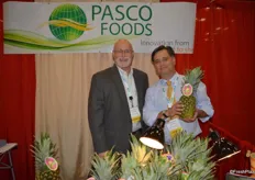 Larry Schwing and John Kloninger with Pasco Foods. The company recently expanded into the foodservice segment.