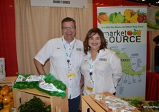 Paul Schulz and Silvia Franco with Market Source. Franco joined Market Source 5 months ago and is the General Manager of the company’s McAllen, TX location.