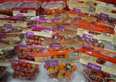 Selection of tomatoes from Village Farms. From cabernet estate reserve, to lip smackn' grapes, true rebel and cherry no. 9.