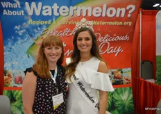Megan McKenna with the National Watermelon Promotion Board and the National Watermelon Queen.
