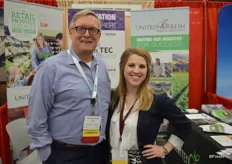 Robert Guenther and Allison Nepveux with United Fresh