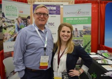 Robert Guenther and Allison Nepveux with United Fresh