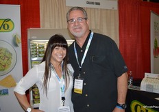 Rachelle Schulken with Renaissance Food Group and Danny Kennemur with Calavo Growers.