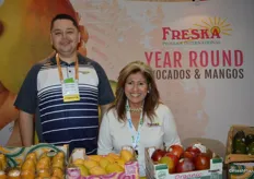 Jose Rodriguez and Mary Velasquez with Freska Produce International