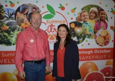 David Anderson and Suhanra Conradie with Summer Citrus from South Africa are promoting South Africa's citrus varieties.