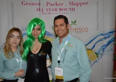 Rebecca Garcia and Antonio Espinosa, accompanied by the lime woman.