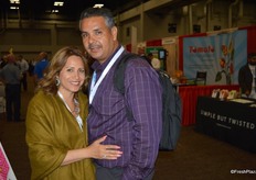 Baltazar Garcia with Hollandia Produce and his wife Patty are walking the show.