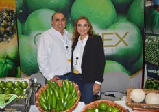 Antonio Gudino and Erika Anguiano with Colimex Tropical Fruit