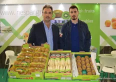 Nespar President Michalis Xekarfotakis with son Vasillis; Nespar is one of the four Greek kiwi producing organizations under the Premium European Kiwi program funded by EU.
