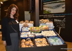 Ms. Sofia for KECHAGIAS mushrooms; the company imports new varieties of mushrooms from countries like the Netherlands, Poland and Italy for the local market.