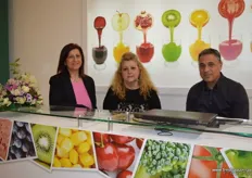 From the Ministry of Rural Development and Food: Ms. Eleni Kolokotroni (left) and her colleagues; the ministry has 17 ongoing fresh produce programs with EU.
