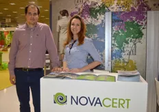 Aris Beis with Myrto of Novacert; a consulting company that provides innovative and secure solutions.
