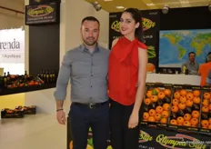 Fruit General Trade Manager Panagiotis Bilias with Anastasia for Olympia Star.