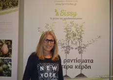 Ms. Sofia Kebapidou of Farm Hellas; this Greek company has developed a new pear cultivar called Sissy over a period of 15 years.