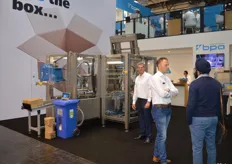 Blue Print Automation (BPA) had a stand with an additional floor. Since 1980, more than 5,000 case packing systems have been delivered to mostly food industries all over the world.