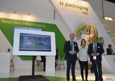 Jan Willem Billiet, Lotte Mastwijk and Lucas Lammers from LC Packaging. Interpack’s theme was: sustainable production, sustainable packaging solutions and long-term relationships. Transparency was shown by the company by showing a video of the production location in Bangladesh. This meets all requirements, and is regularly inspected to that end.