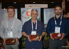 Luke Scurich, Ed Kelly and Brad Peterson with CBS Farms