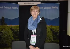 Wilhelmina de Jager with the British Columbia Blueberry Council