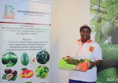 Monica N. Kankam from Kankam Exporters from Kenya. The company’s most important product is the Hass avocado. Additionally, they also supply various exotics.