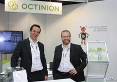 Tom Coen and Gaetan Hug from Octinion. Last year, this company introduced the picking robot for strawberries.
