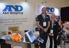 Julian Horsley and Yvonne at A& D Weighing. The company provides weighing and inspection machines.
