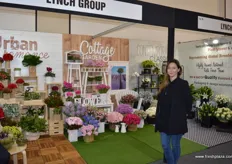 The Lynch Group grows and supplies beautiful flowers to the major supermarkets. Casey Foriere was at the stand.