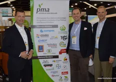 The PMA Fresh Connections paired up with the National Horticulture Convention for the first time to bring us Hort Connection. John Oxford - PMA, Darren PMA A-NZ and Richard Owen PMA.