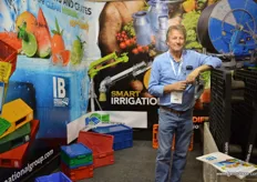 Plastic crates are taking over from wooden ones and Ian Bains is supplying them as well as his irrigation systems at Smart Irrigation.