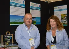 Geoff Harvey and Tracey Martin at Irrigation Australia.