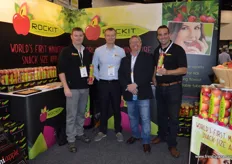 The team at Lenswood apples, The Rockit apple stand - Chris Hurrey, Austin Mortimer, James Walters and Julian Carbone.