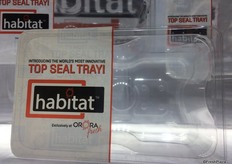 From Kingsville, Ont., Orora Fresh debuted its HABITAT™ top-seal try which included features such as TotalFlange™, HideAwayVents™, SmmoothBase™, JuiceTrap™ and InvisiRib™.