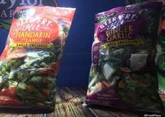 This Salinas, Ca.-based company showed its range of Stir Fry Kits in the showcase. The kits, which contained blends of broccoli, Brussels sprouts, bok choy, kale, carrots, red cabbage and peas, along with four different sauces.