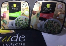 Sherrington, Que.’s Veg Pro debuted new chopped salad kits packaged in smaller sized packs in smaller-size packs which included both forks and dressings.