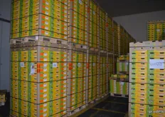 The kiwifruit is stored at 1 degree.