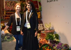 Charlotte Cowling and Zeenat Anjari with a beautiful display from New Covent Garden Market.