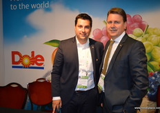 Martin Riedel and Hannes Nieuwoudt at Dole South Africa present to support the Sunworld grape varieties.
