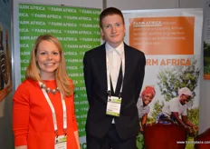 Penny Ruszczynski and Sam Viney at Farm Africa an organisation which uses fresh produce to alleviate poverty in Africa.