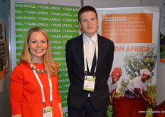Penny Ruszczynski and Sam Viney at Farm Africa an organisation which uses fresh produce to alleviate poverty in Africa.